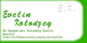 evelin kolodzey business card